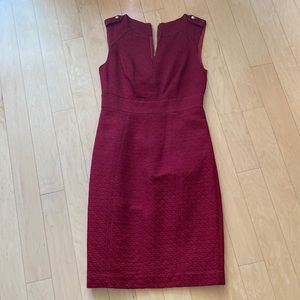 Tory Burch Red Sleeveless Sheath Dress Size 2